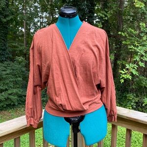 Terra Cotta “Free People” Boho top, size M